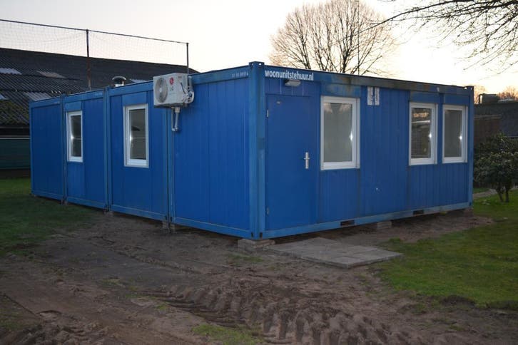** AANBIEDING Woonunits TE HUUR 60m2 €135,- ** 2 slaapkamers, Zakelijke goederen, Machines en Bouw | Keten en Containers