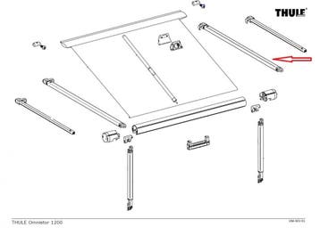 Thule Rafter Arm Assy RH 1200 2.60, Ophalen of Verzenden, Nieuw, Thule