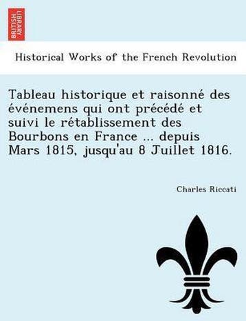 9781241764548 Tableau Historique Et Raisonne Des E Ve Nem..., Boeken, Verzenden, Nieuw, Charles Riccati
