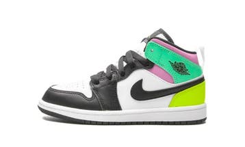Air Jordan 1 Mid Pastel Black Toe (PS), Nieuw