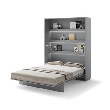 Lenart Bed Concept Verticaal Opklapbed 160x200 - Grijs, Huis en Inrichting, Slaapkamer | Bedden, Nieuw