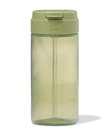 HEMA Schoolbeker met rietje 300ml groen, Verzenden, Nieuw