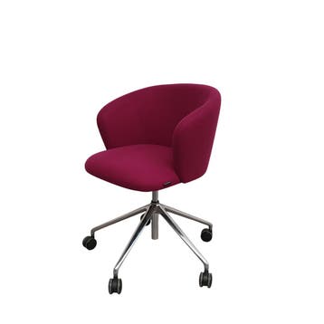 Benithem verrijdbare fauteuil - paarse stof, Ophalen of Verzenden, Nieuw