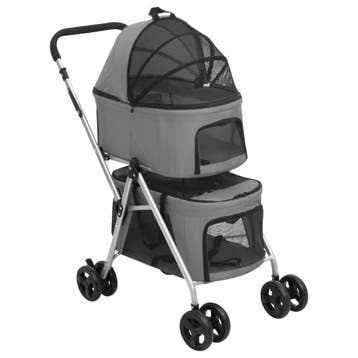 vidaXL Hondenwagen 2-laags inklapbaar 83x48x97 cm oxford, Verzenden, Nieuw