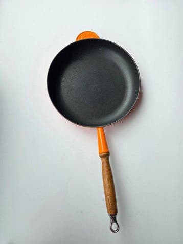 Le Creuset - Pan - met houten handvat - Gietijzer