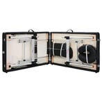 Massagebank Aluminium Zwart 185x70cm | Laatste Stuks!, Ontspanningsmassage