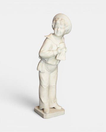 Rara Scultura in marmo bianco di Carrara – attribuita a