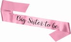Sjerp Big Sister roze met zwarte tekst en nog veel meer!, Ophalen of Verzenden, Nieuw, Versiering, Geboorte of Huwelijk