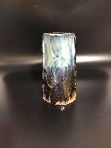 Vaas - Keramiek - Japan - Seigan Blue Monolith - Yamane