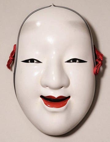 Noh masker - Keramiek (Zonder minimumprijs)