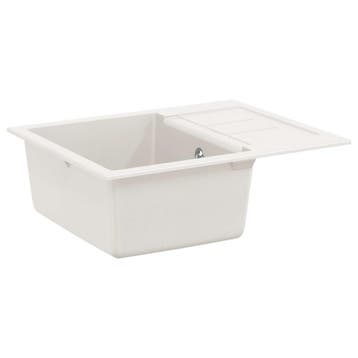 vidaXL Wasbak Wit 620 x 500 mm 80% Kwarts en 20% Hars, Verzenden, Nieuw