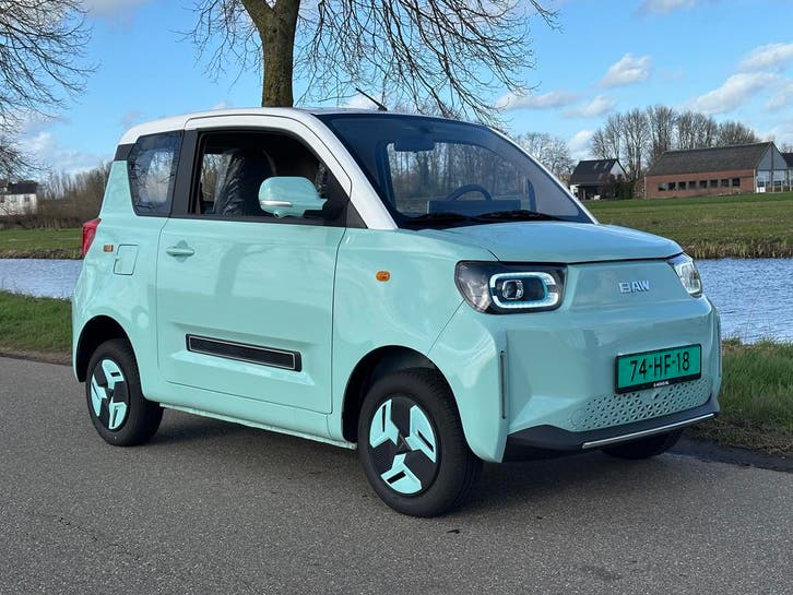 BAW PONY nw. electrische auto 90km/h 170km rijbereik AIRCO, Auto's, Overige Auto's, Te koop, Automaat, Hatchback, Elektrisch, Achterwielaandrijving
