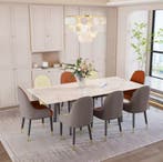 Uitschuifbare Eettafel 150–180cm – Gesinterde Steen / Marmer, Verzenden, Nieuw