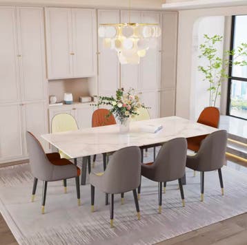 Uitschuifbare Eettafel 150–180cm – Gesinterde Steen / Marmer, Huis en Inrichting, Tafels | Eettafels, Verzenden, Nieuw