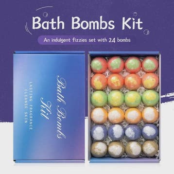 24x Luxe Biologische Bruisballen Set - Natuurlijk, Handgemaa, Verzenden, Nieuw