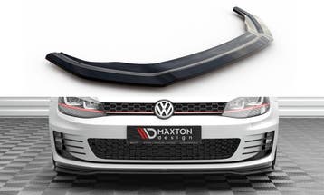Voorspoiler VW Golf 7 GTI Glans Zwart v.3, Auto-onderdelen, Overige Auto-onderdelen, Ophalen of Verzenden, Nieuw