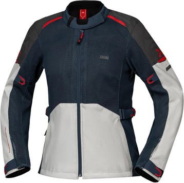 IXS Tourster-Big Air 1.0 Mesh Dames Grijs Blauw Rood Sand, Nieuw met kaartje, Jas | textiel, Verzenden, IXS