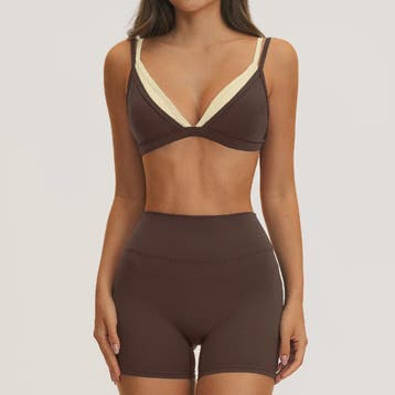 Dames Yogaset: Seamless Sport BH & Hoge Taille Legging, Verzenden, Nieuw