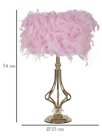 TAFELLAMP TARTY ROZE CM Ø 25X54 - 171279000R, Ophalen of Verzenden, Nieuw