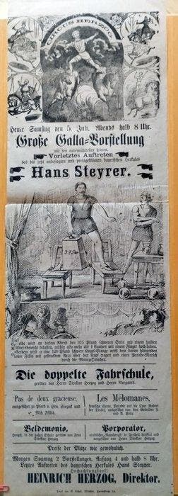 Der bayerische Herkules Hans Steyrer - 1879