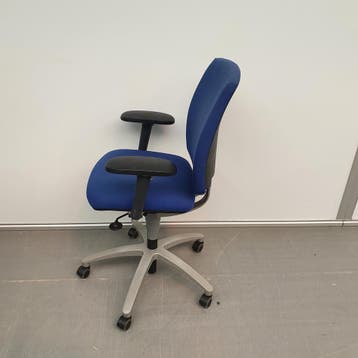 Drabert Entrada bureaustoel - blauwe stof, Ophalen of Verzenden, Nieuw