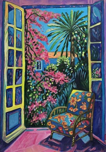 École fauve française (XX) - Le printemps derrière la, Antiek en Kunst