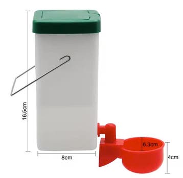 Konijnen Drinkfles 1L met Drinkbak voor Kippen en Eenden, Verzenden, Nieuw
