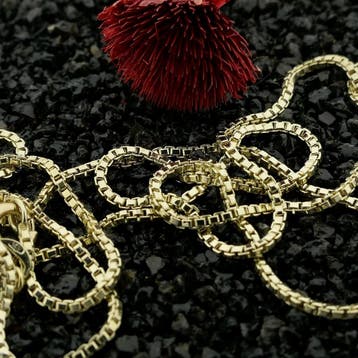 Gouden Venetiaanse schakelketting., Sieraden, Tassen en Uiterlijk, Kettingen, Ophalen of Verzenden, Gebruikt, Goud, Goud