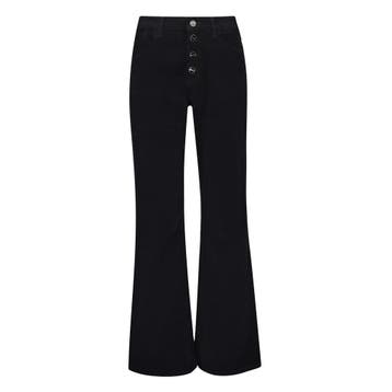 Liu Jo • zwarte fluwelen pantalon • W31, Kleding | Dames, Liu Jo, Verzenden, Nieuw, Zwart