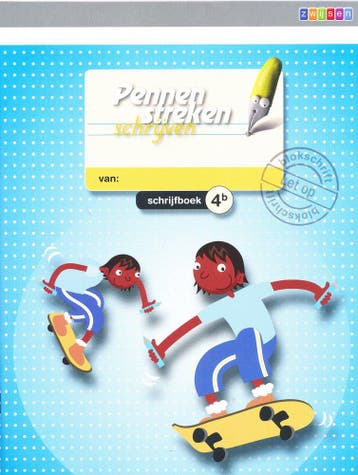 Pennenstreken versie 2 Schrijfboek 4B blokschrift (per 5 stu, Verzenden, Nieuw