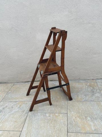 Klapstoel - Hout - Bibliotheek-stapstoel