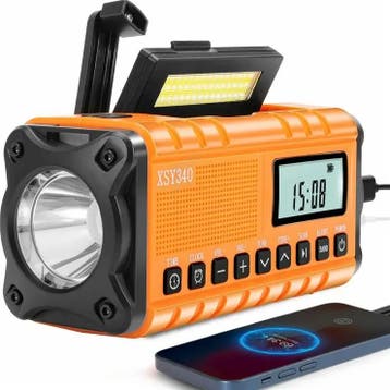 XSY 340 - Noodradio - 10000mAh PowerBank - Oranje, Ophalen of Verzenden, Nieuw