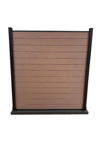 Modulair Schutting Composiet Coffee 180x180 Cm (zonder, Tuin en Terras, Schuttingen, Nieuw
