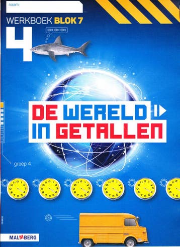 De wereld in Getallen versie 5 Werkboek blok 7 groep 4 (per, Boeken, Schoolboeken, Verzenden, Nieuw