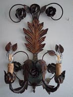 Wandlamp - Smeedijzer - ijzeren appliqué