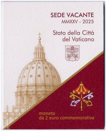 Vaticaan. 2 Euro 2025 Sede Vacante (Zonder minimumprijs)