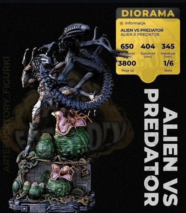 Artectory Figurki - Beeldje - Alien vs Predator - Hars, Verzamelen, Film en Tv