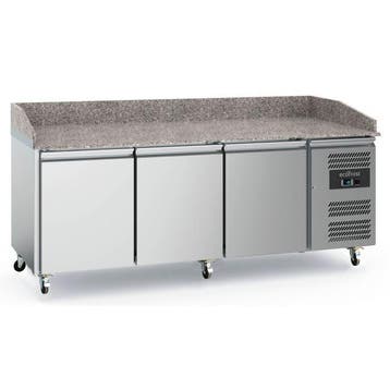 Ecofrost Pizzawerkbank | 580L | 3 Deuren | Geforceerd | Wiel, Ophalen of Verzenden, Nieuw