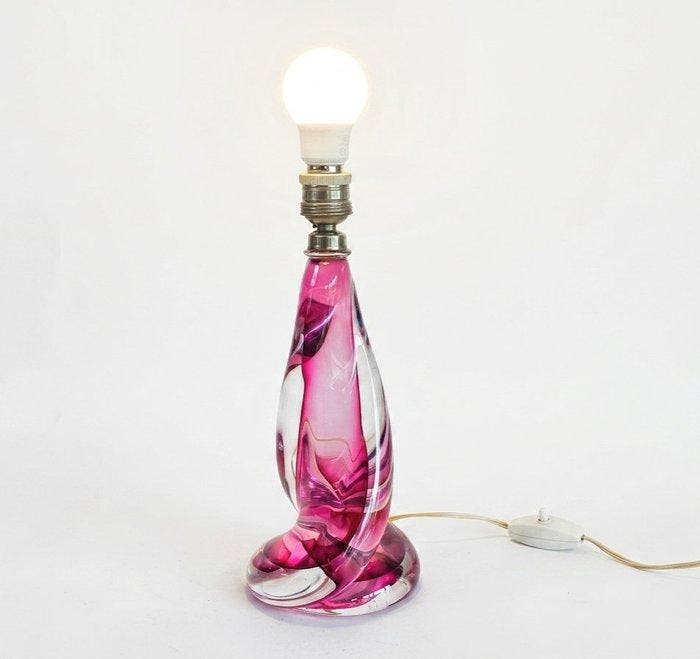 Val Saint Lambert - Tafellamp - Eclair - Kristal, Antiek en Kunst, Curiosa en Brocante
