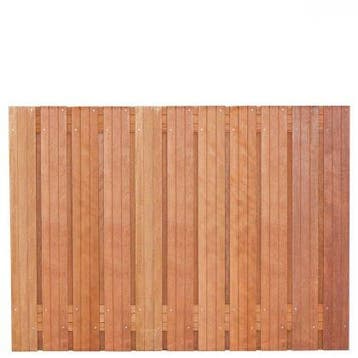 Schutting Tuinscherm Hoorn 130x180cm Hardhout Geschaafd RVS, 1 tot 2 meter, Minder dan 3 meter, Nieuw, Ophalen of Verzenden