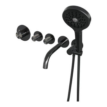 Brauer Gunmetal Carving Thermostatische Inbouw Badkraan, Doe-het-zelf en Verbouw, Sanitair, Ophalen of Verzenden, Nieuw