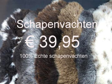 Schapenvacht Natuurlijke schapenhuid schapenvel €39,95 NIEUW, Ophalen of Verzenden, Nieuw