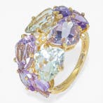 Zonder minimumprijs - Ring - 14 karaat HRD Antwerp, Geel, Nieuw