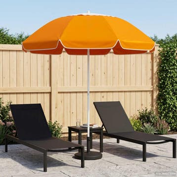 vidaXL Tuinparasol 160 cm 170T polyester Oranje, Verzenden, Nieuw