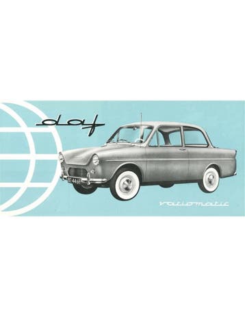 1961 DAF VARIOMATIC BROCHURE NEDERLANDS, Nieuw, Author