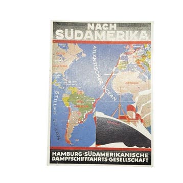 Duitsland - Hamburg-Süd / Ottomar Anton - “Nach Südamerika”, Gelopen