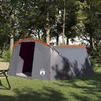 vidaXL Tunnel Tent 4-Person met dak Grijs en Oranje 318 x, Verzenden, Nieuw, Tot en met 2