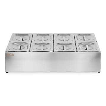 HCB Bakhouder - 8 x 1/6 GN - RVS, Verzenden, Nieuw in verpakking