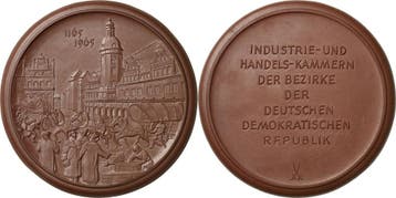 Braune Porzellanmedaille 1965 Porzellanmedaille medaille..., Verzenden