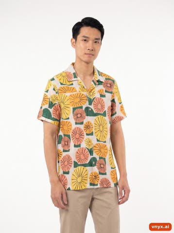 DEDICATED. Casual Shirt Heren maat S Crème Vintage, Ophalen of Verzenden, Nieuw